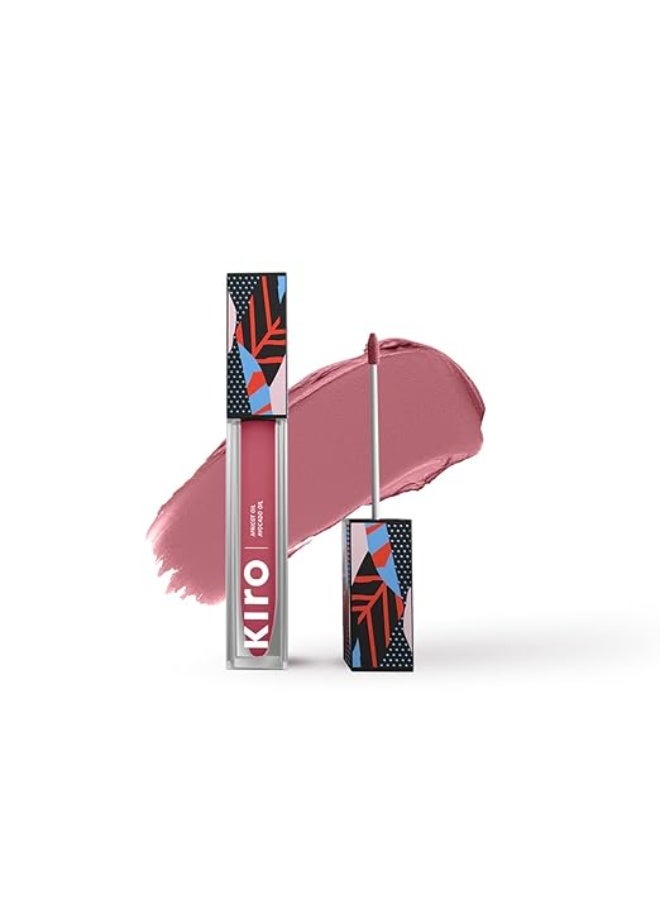 Kiro Non-Stop Airy Matte Liquid Lipstick - Rose Blush, 5ml | Super-Pigmented, Long-Lasting, hydrating | Waterproof, Smudge-Proof, Lightweight | Infused with Avocado & Apricot Oil - Image 1